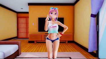Izumi faz strip dance e sexo sensual com dança erótica